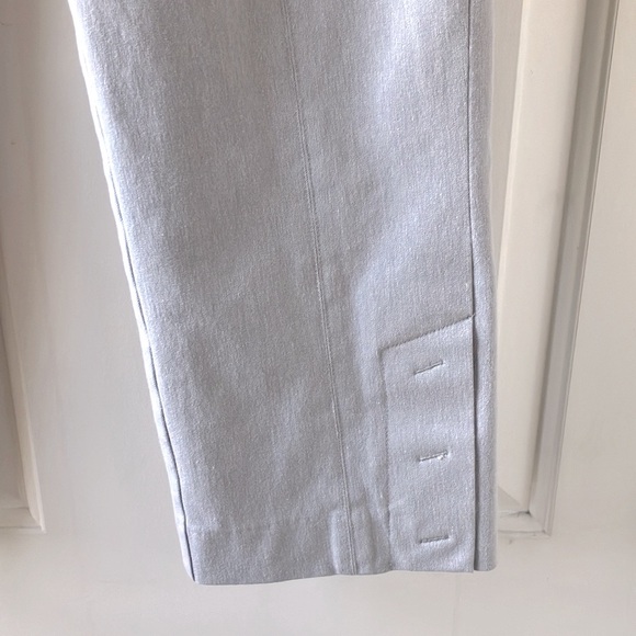 ECRU Women’s Cropped Cotton Blend Pants Light Gray Size 8 - Picture 9 of 14
